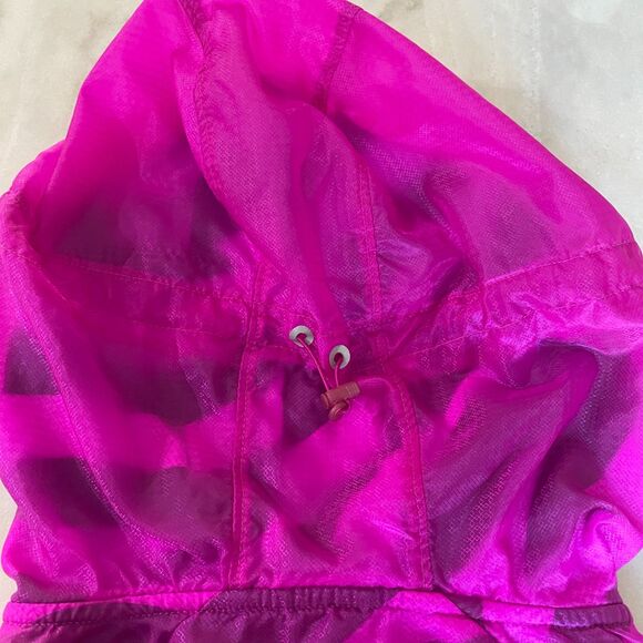 Nike Fanatic Running Dri-FIT Jacket Womens M Pink Black Bolt Hood Zip Reflective - Picture 6 of 14